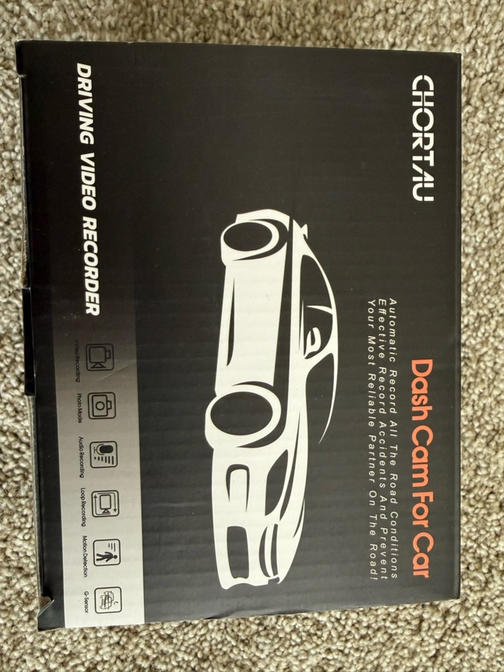 Chor Dash Cam for Car - Black